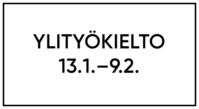 Kemian ja mekaanisen metsäteollisuuden ylityökielto pitää tehokkaasti