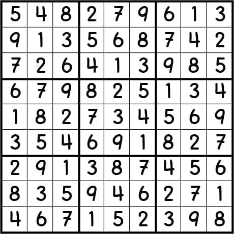 Sudokun 1 7/2021 ratkaisu