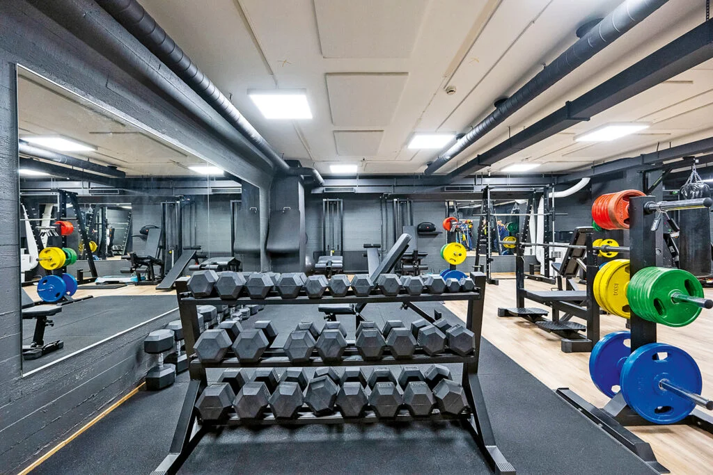 Staironille hiljattain perustettu kuntosali sijaitsee sosiaalitilojen yhteydessä.