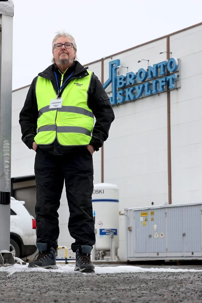 Työntekijät olivat lakossa Porin Bronto Skyliftillä