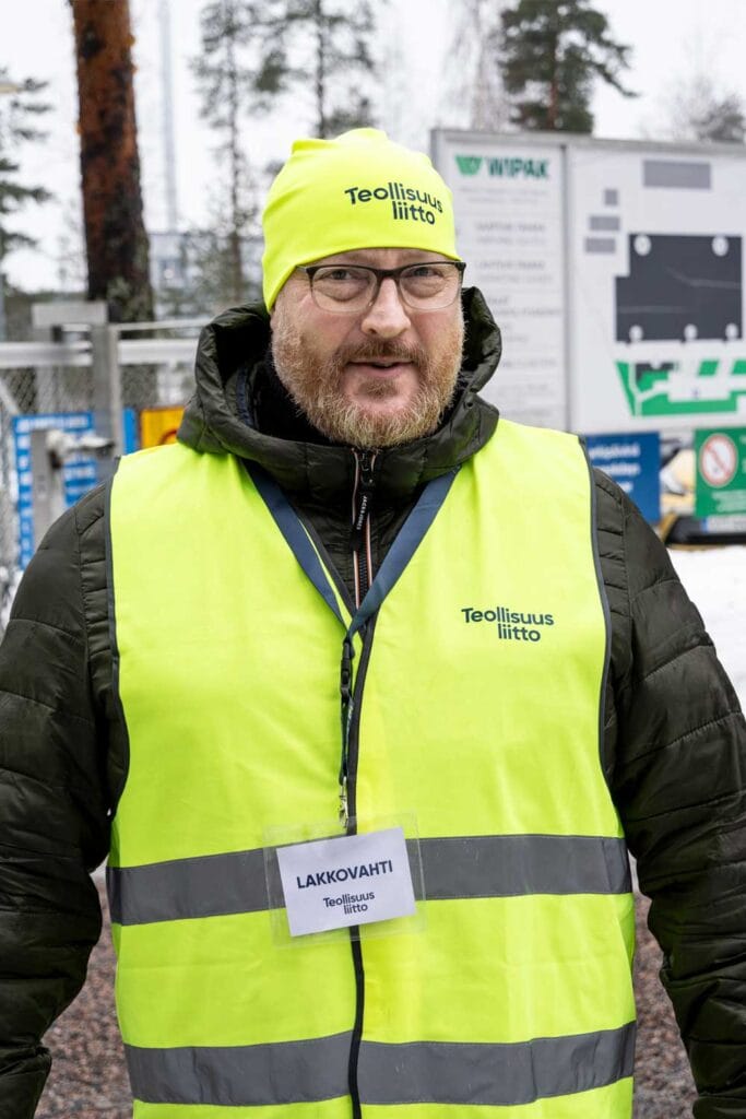 29012025 Wipak Nastola, Nastolan Kirjatyöntekijöiden ao. 496:n puheenjohtaja ja Wipak Nastolan toinen varatyösuojeluvaltuutettu Vesa-Matti Markkanen, KUVA JUHA TANHUA