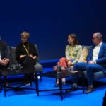 Eurooppa-foorumi 28.8.2025 Turku, kansanedustajat Matti Vanhanen ja Nina Malm, Euroopan parlamentin jäsen Li Andersson, SAK:n puheenjohtaja Jarkko Eloranta, KUVA ILKKA HEINO