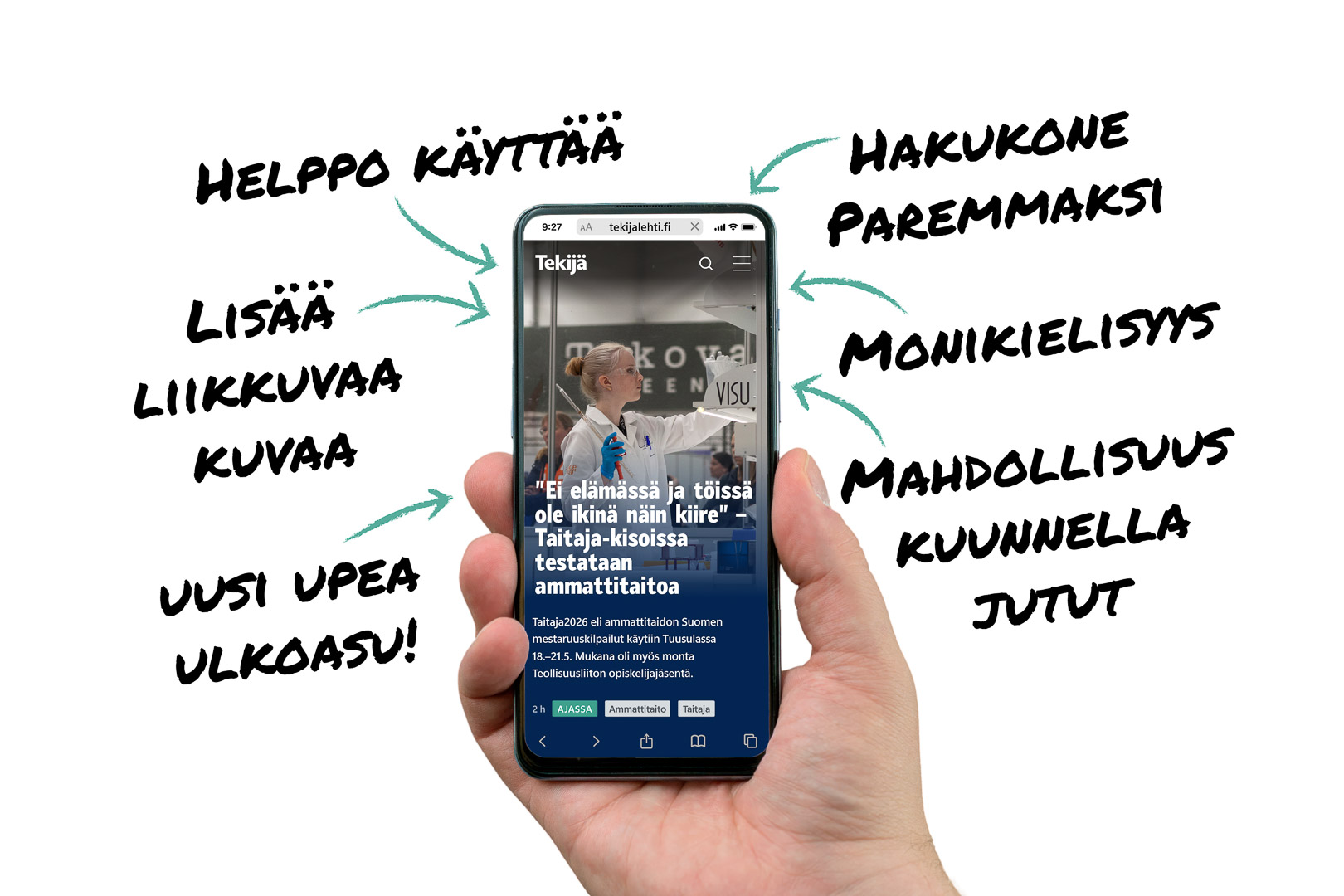 Tekijän verkkolehti on uudistunut – Tervetuloa!